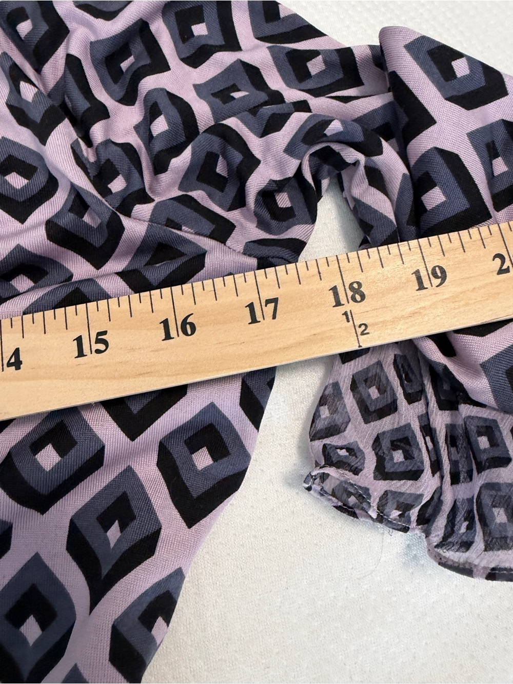 Diane Von Furstenberg Whimsigoth Retro Office Siren Lavender/Navy Midi Dress Sz8 - Picture 12 of 14